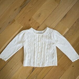 Janie and Jack Pointelle Knit Cardigan